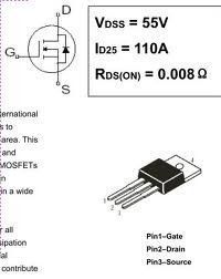 Транзистор IRF3205 55V 110A ДК-38+ CK-1(6) фото