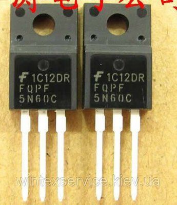 Транзистор FQPF5N60C ДК-37+ СК-6(8) фото