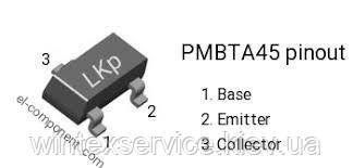 Транзистор PMBTA45 500V 0.15 A NPN SOT23-3 СК-14(4) фото