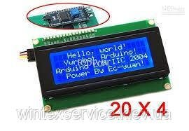 Дисплейный модуль LCD 2004 для arduino ДК-81 фото
