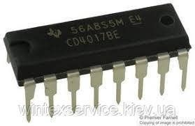 Мікросхема CD4017BE DIP16E ДК-79 фото