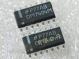 Микросхема DM7404M Демонтаж CK-19(3) фото
