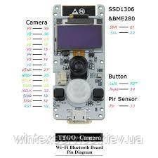 Модуль ESP32-Cam ESP32 wroover PSRAM WIFI OV2640 0,96 "OLED SSD1306 I2C ДК- фото