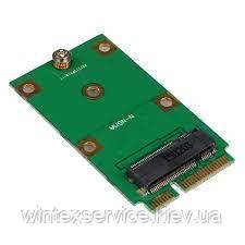 Адаптер Mini PCI-E 2 Lane M. 2 NGFF для MSATA SSD 52pin Z6V3 ДК-212 фото